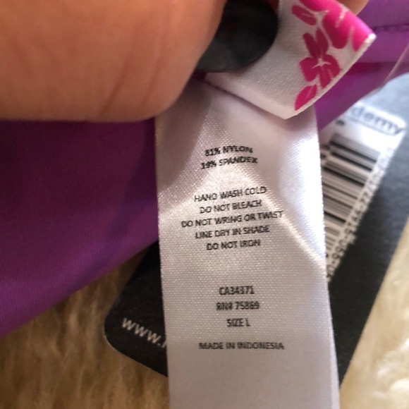 Pink and purple reversible bikini top size L - Picture 5 of 6